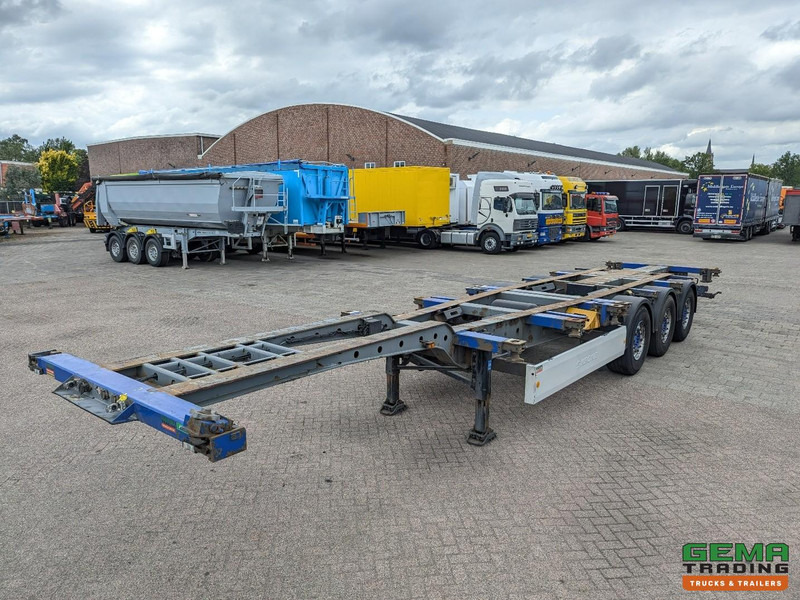 Krone SDC 27 3-Assen SAF - Lift as - Schijfremmen - Achterschuiver - 20 2x20FT/30/40FT - Container/ Wechselfahrgestell Auflieger: das Bild 1 Krone SDC 27 3-Assen SAF - Lift as - Schijfremmen - Achterschuiver - 20 2x20FT/30/40FT - Container/ Wechselfahrgestell Auflieger: das Bild 1
