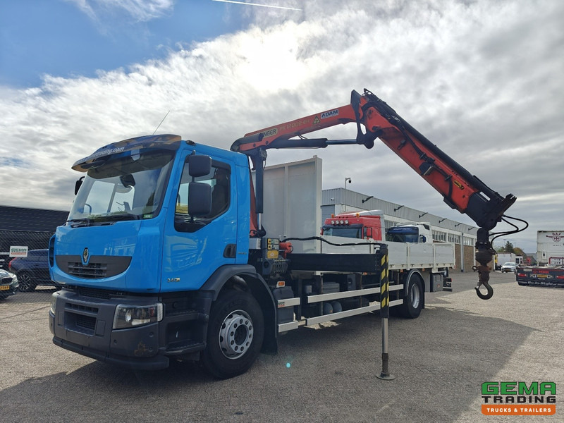 Renault Premium Lander 340 4x2 Dagcab Euro5 - Retarder - Open Laadbak 7.8M + Palfinger PK12002-EH - RadioGrafisch - Pritsche LKW, Autokran: das Bild 1 Renault Premium Lander 340 4x2 Dagcab Euro5 - Retarder - Open Laadbak 7.8M + Palfinger PK12002-EH - RadioGrafisch - Pritsche LKW, Autokran: das Bild 1