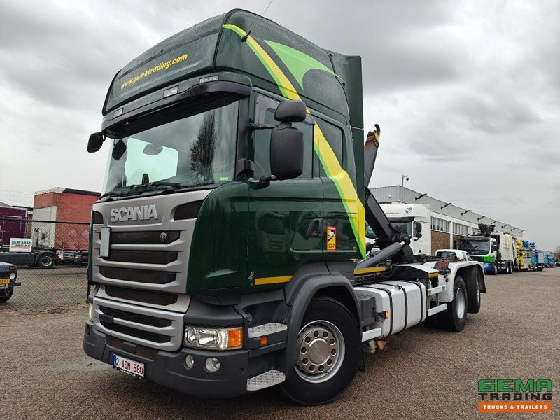 Scania R450 6x2/4 Topline Euro6A - HaakarmSysteem Marrel 26T - Standairco - LiftAs - Vangmuil - Dubbele Tanks - Abrollkipper: das Bild 1 Scania R450 6x2/4 Topline Euro6A - HaakarmSysteem Marrel 26T - Standairco - LiftAs - Vangmuil - Dubbele Tanks - Abrollkipper: das Bild 1