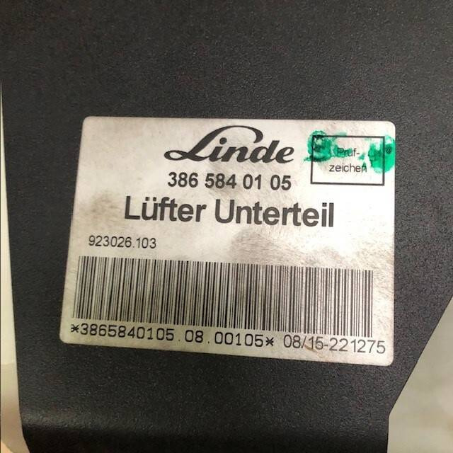 Fan for Linde 386 - Fahrerhaus und Interieur für Flurförderzeug: das Bild 4 Fan for Linde 386 - Fahrerhaus und Interieur für Flurförderzeug: das Bild 4