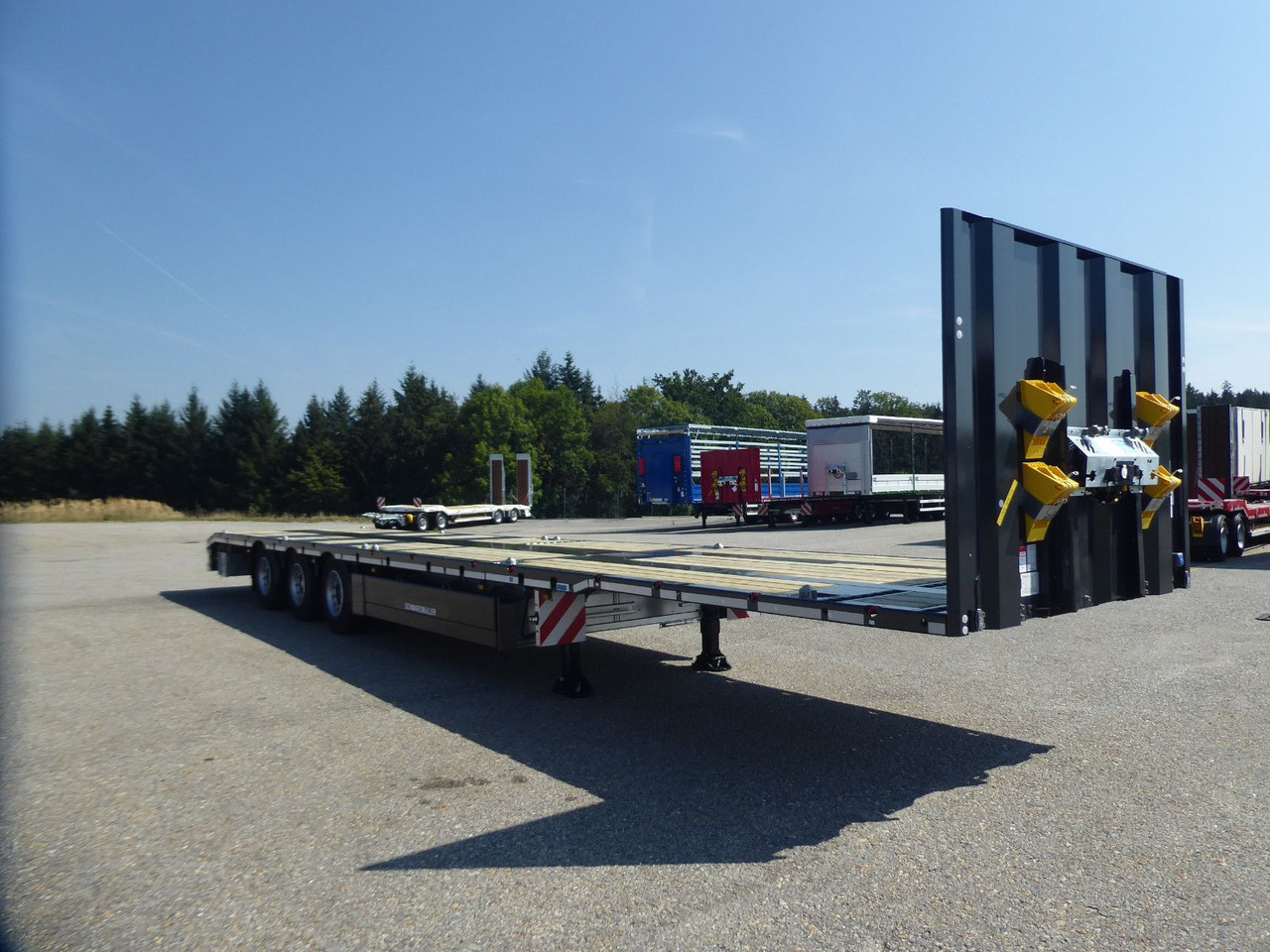 Pritschenauflieger/ Plattformauflieger Schwarzmüller 3Achs Tele Rampen TwistLock40+2x20"SAF Lenk+Lift: das Bild 8 Pritschenauflieger/ Plattformauflieger Schwarzmüller 3Achs Tele Rampen TwistLock40+2x20"SAF Lenk+Lift: das Bild 8