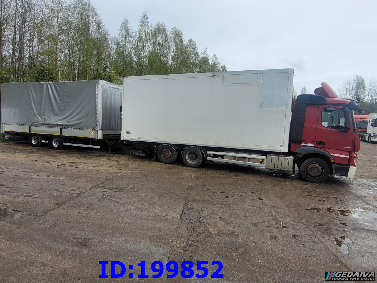 MERCEDES-BENZ Actros 2551 6x2 Euro5 + tilt trailer - Koffer LKW: das Bild 2 MERCEDES-BENZ Actros 2551 6x2 Euro5 + tilt trailer - Koffer LKW: das Bild 2