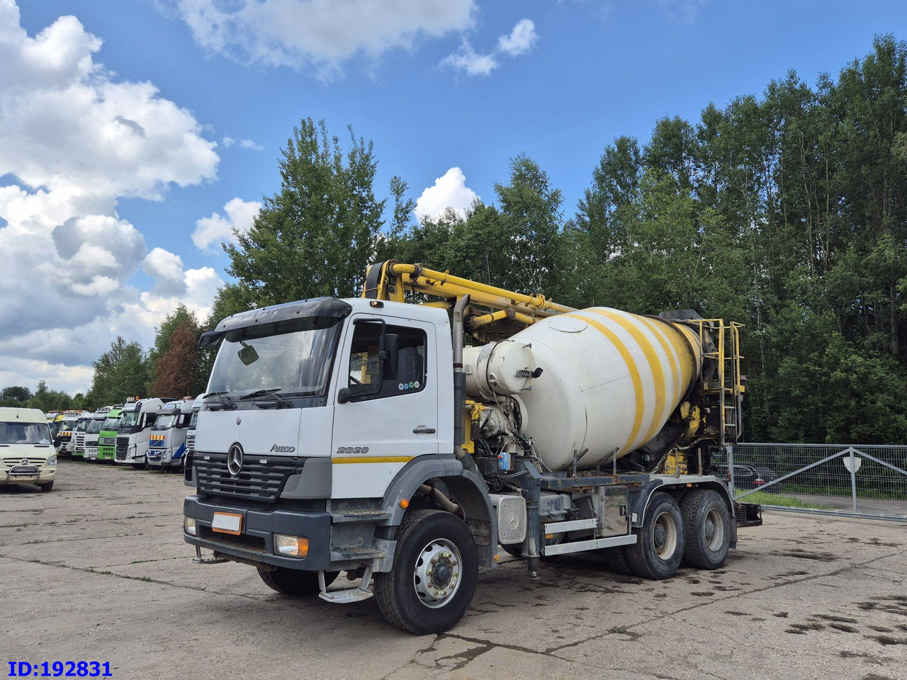 Betonpumpe MERCEDES-BENZ Atego 2628 6x4 Schwing 17m 9m3: das Bild 12