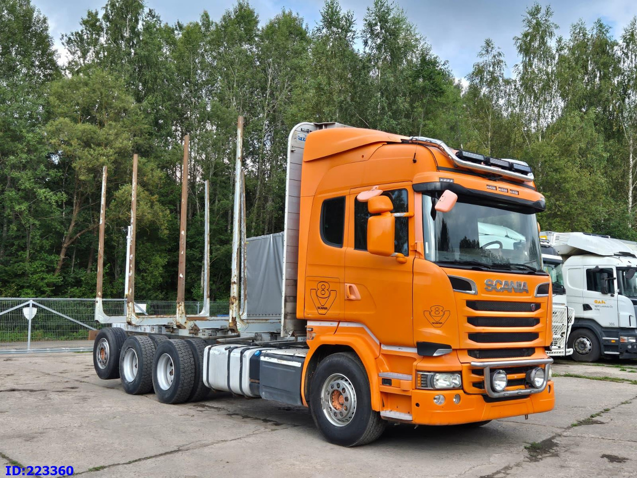 SCANIA R580 8X4 V8 Retarder - Holztransporter: das Bild 2 SCANIA R580 8X4 V8 Retarder - Holztransporter: das Bild 2
