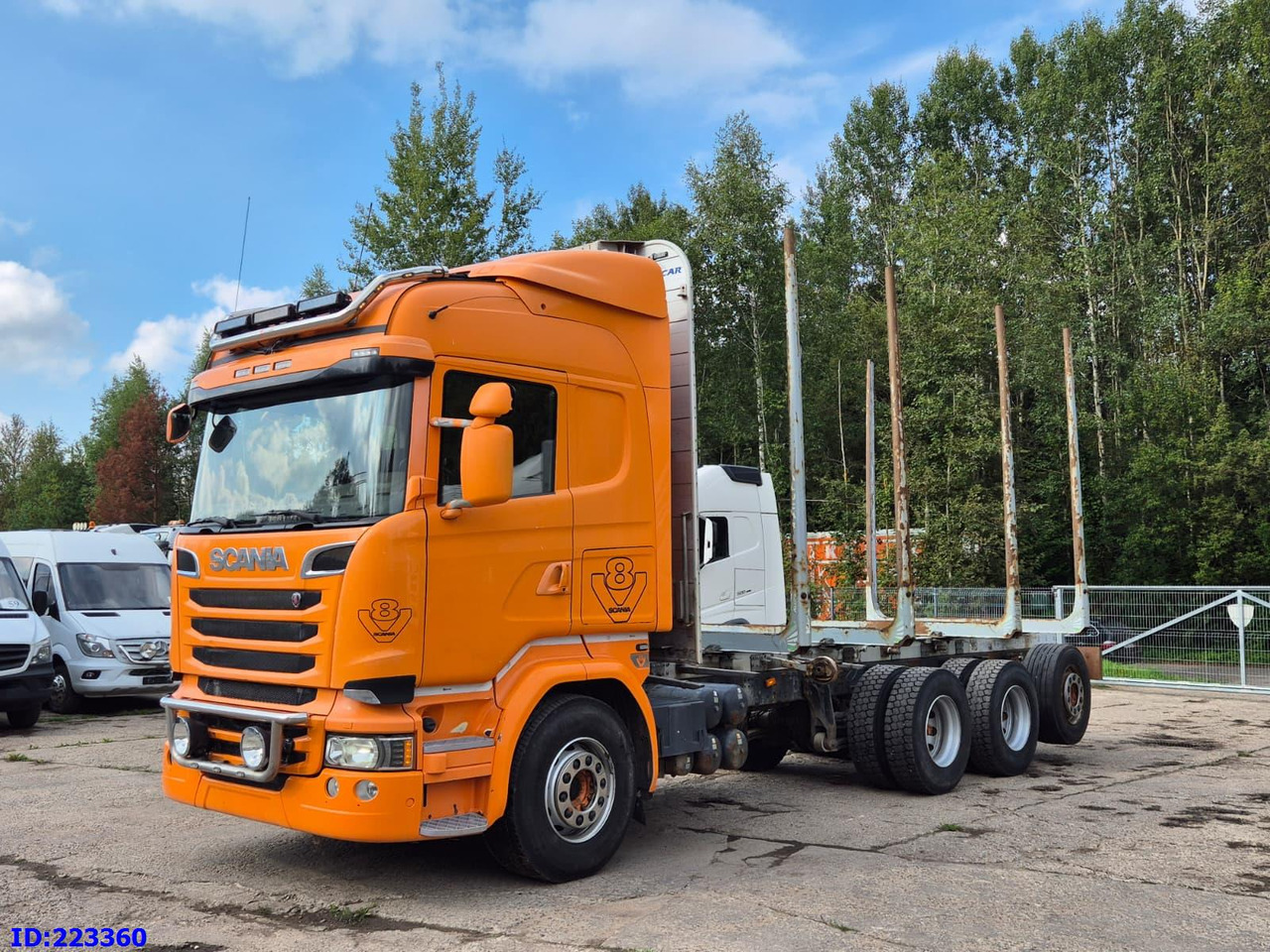 SCANIA R580 8X4 V8 Retarder - Holztransporter: das Bild 1 SCANIA R580 8X4 V8 Retarder - Holztransporter: das Bild 1