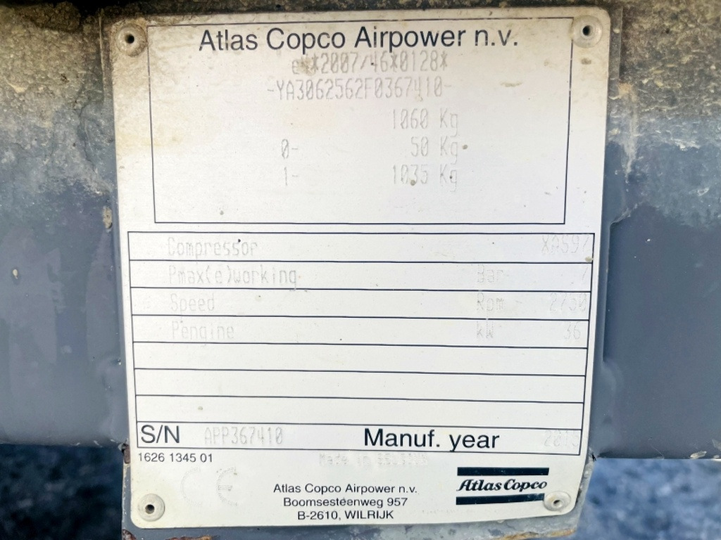 Atlas Copco XAS97 (4022) - Luftkompressor: das Bild 3 Atlas Copco XAS97 (4022) - Luftkompressor: das Bild 3