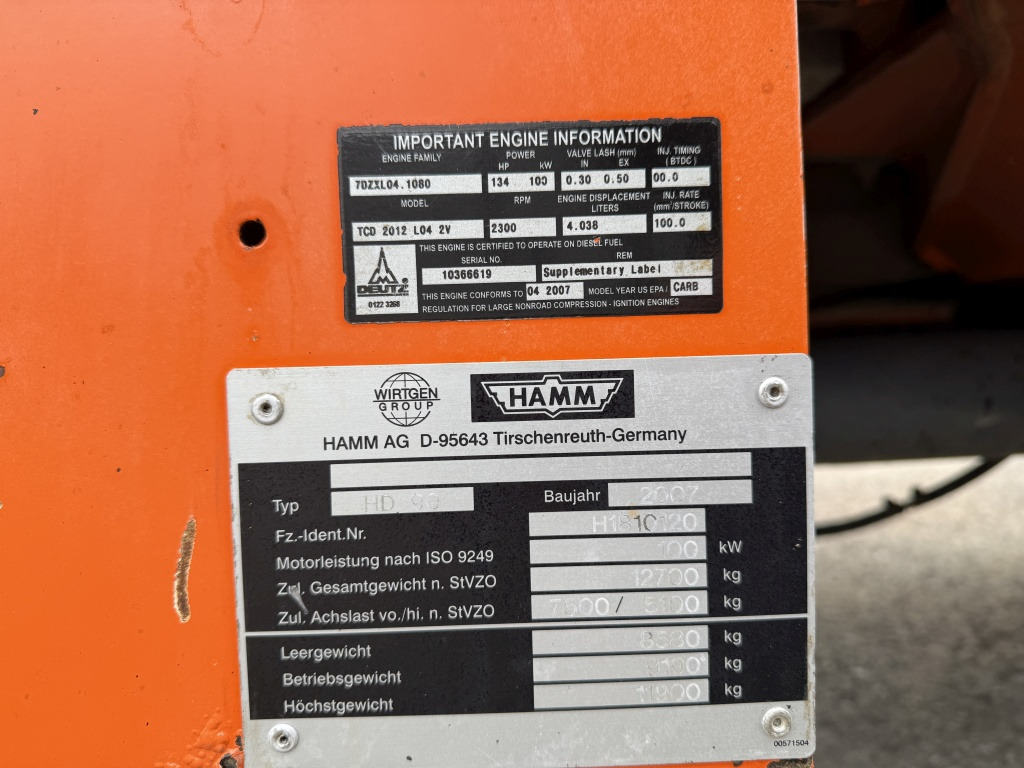 Straßenwalze Hamm HD90 (111779): das Bild 7