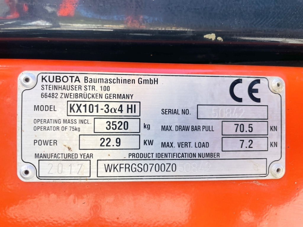Kubota KX101-3a (4052) - Minibagger: das Bild 3 Kubota KX101-3a (4052) - Minibagger: das Bild 3