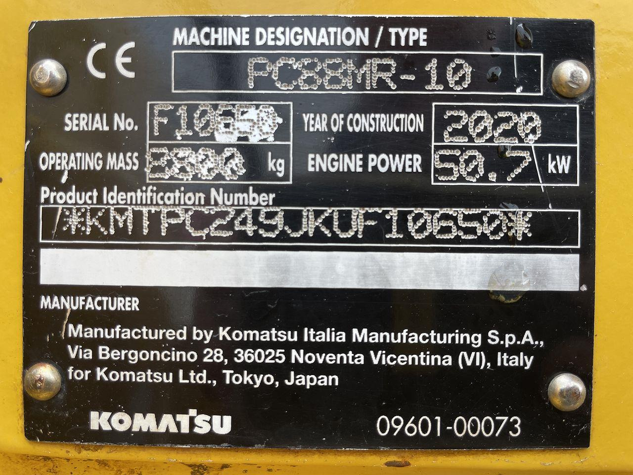 Minibagger Komatsu PC88MR-10 med Topcon: das Bild 14