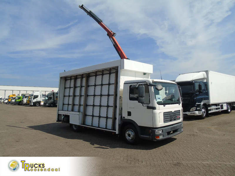 MAN TGL 8.180 + PALFINGER + GLASS TRUCK + MANUAL - LKW, Autokran: das Bild 1 MAN TGL 8.180 + PALFINGER + GLASS TRUCK + MANUAL - LKW, Autokran: das Bild 1