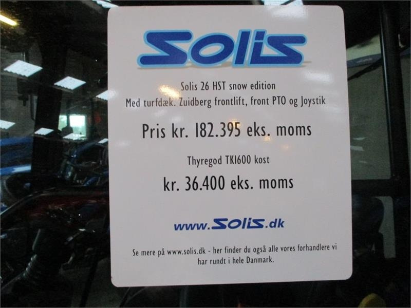 Solis 26 HST Snow Edition med frontlift, front PTO, Thyr - Traktor: das Bild 5 Solis 26 HST Snow Edition med frontlift, front PTO, Thyr - Traktor: das Bild 5