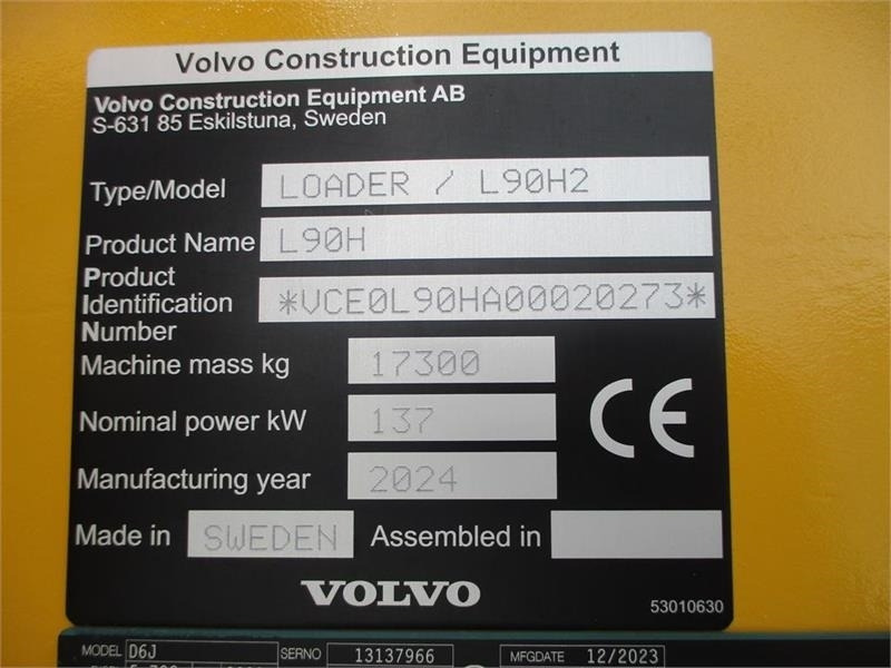 Volvo L90H H2 AGRICULTURE Dansk-maskine, Co-Pilot, LANG- - Radlader: das Bild 3 Volvo L90H H2 AGRICULTURE Dansk-maskine, Co-Pilot, LANG- - Radlader: das Bild 3