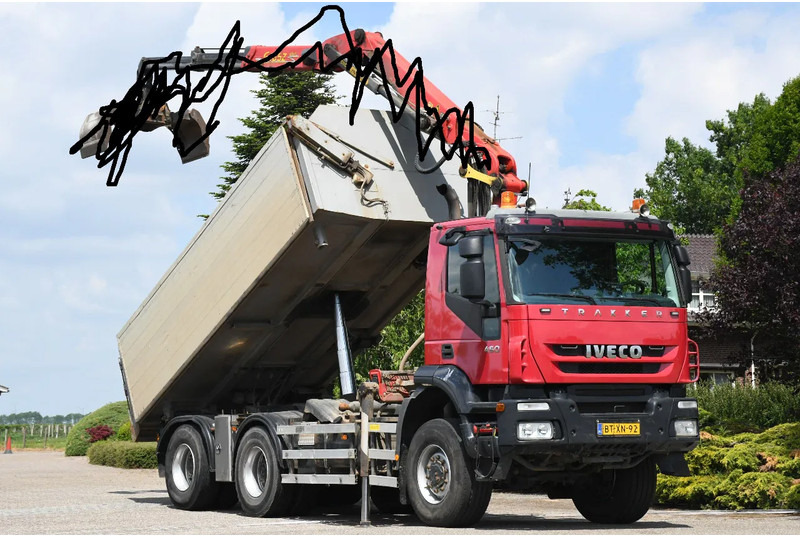 Iveco TRAKKER 450ps !!Z-KRAAN!!RADIO REMOTE!!3 SIDED TIPPER!!EURO5!! 10MM CHASSIS LIBIA!! - Kipper, Autokran: das Bild 1 Iveco TRAKKER 450ps !!Z-KRAAN!!RADIO REMOTE!!3 SIDED TIPPER!!EURO5!! 10MM CHASSIS LIBIA!! - Kipper, Autokran: das Bild 1