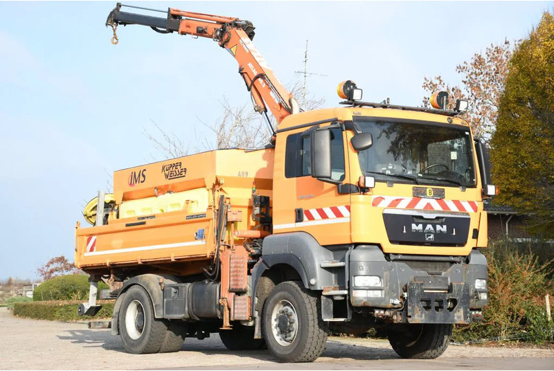 MAN TGS 18.320 4x4!! KRAN/!!!WINTERDIENST/DREISEITENKIPPER!!KOMMUNAL/KLIMA!! - Kipper, Autokran: das Bild 1 MAN TGS 18.320 4x4!! KRAN/!!!WINTERDIENST/DREISEITENKIPPER!!KOMMUNAL/KLIMA!! - Kipper, Autokran: das Bild 1