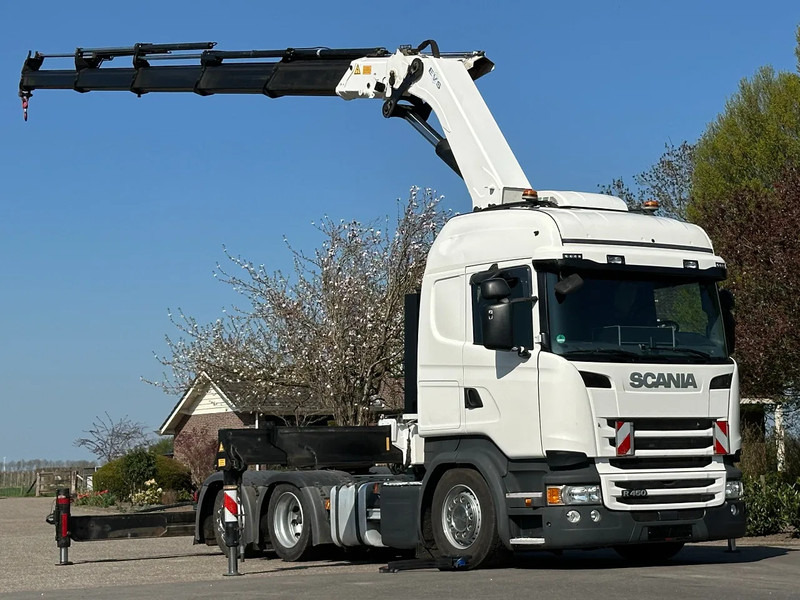 Scania R450 6x2 !!TRACTOR!!!CRANE/GRUE/HMF 50TM!!TOP!EURO6!! - Sattelzugmaschine: das Bild 1 Scania R450 6x2 !!TRACTOR!!!CRANE/GRUE/HMF 50TM!!TOP!EURO6!! - Sattelzugmaschine: das Bild 1