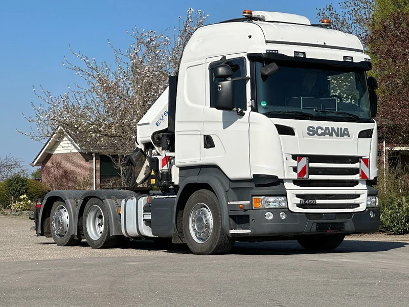 Scania R450 6x2 !!TRACTOR!!!CRANE/GRUE/HMF 50TM!!TOP!EURO6!! - Sattelzugmaschine: das Bild 2 Scania R450 6x2 !!TRACTOR!!!CRANE/GRUE/HMF 50TM!!TOP!EURO6!! - Sattelzugmaschine: das Bild 2