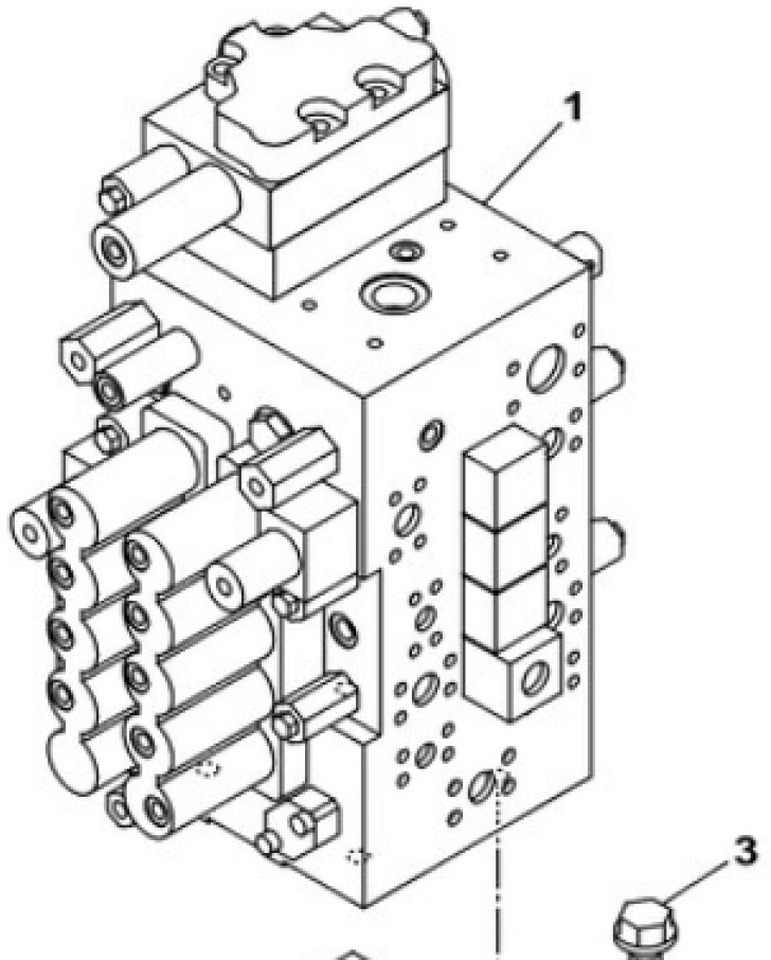 Case KBJ24790 - Hydraulik ventil für Baumaschine: das Bild 1 Case KBJ24790 - Hydraulik ventil für Baumaschine: das Bild 1
