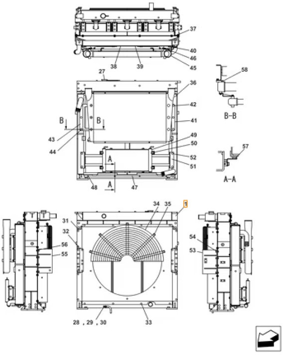 Case LN002530 - Ölkühler für Landmaschine: das Bild 1 Case LN002530 - Ölkühler für Landmaschine: das Bild 1