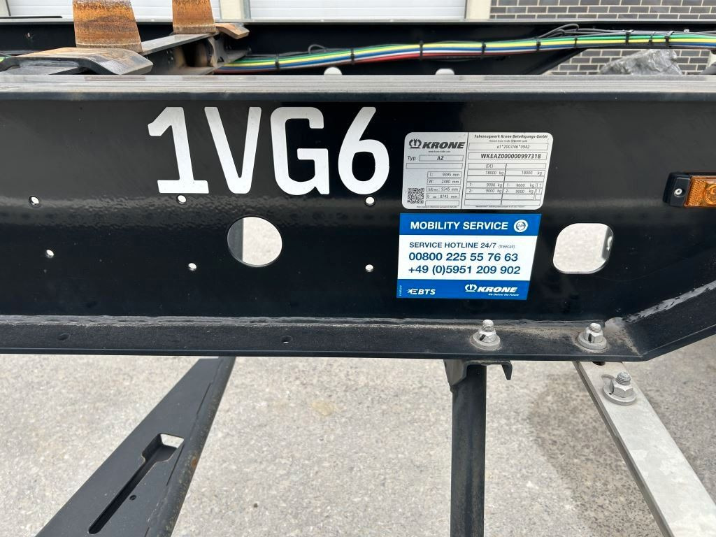 Krone 2 Achswechselfahrgestell, Typ: MAXI AZW 18 eL3B7 - Container/ Wechselfahrgestell Anhänger: das Bild 3 Krone 2 Achswechselfahrgestell, Typ: MAXI AZW 18 eL3B7 - Container/ Wechselfahrgestell Anhänger: das Bild 3