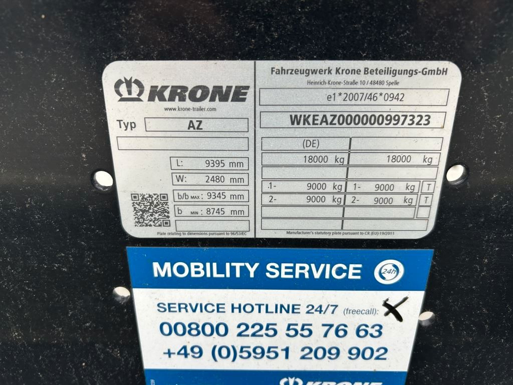 Krone 2 Achswechselfahrgestell, Typ: MAXI AZW 18 eL3B7 - Container/ Wechselfahrgestell Anhänger: das Bild 4 Krone 2 Achswechselfahrgestell, Typ: MAXI AZW 18 eL3B7 - Container/ Wechselfahrgestell Anhänger: das Bild 4
