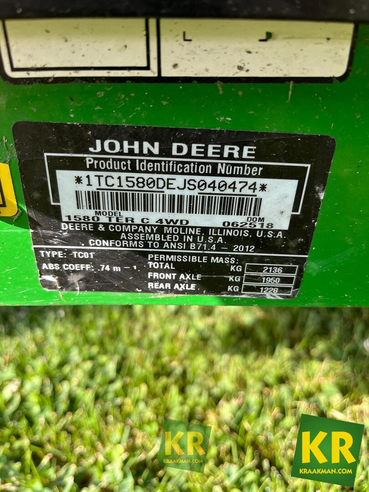 1580 John Deere - Rasenmäher: das Bild 4 1580 John Deere - Rasenmäher: das Bild 4