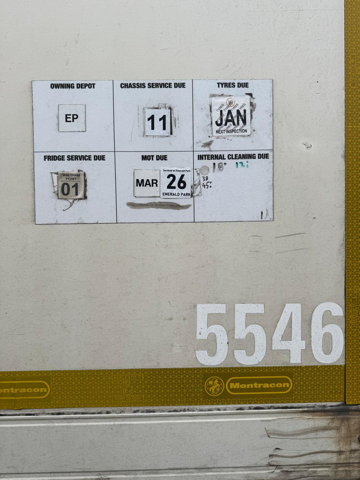 Kühlkoffer Auflieger 2014 Montracon 13.6m Fridge Trailer – 5546: das Bild 6