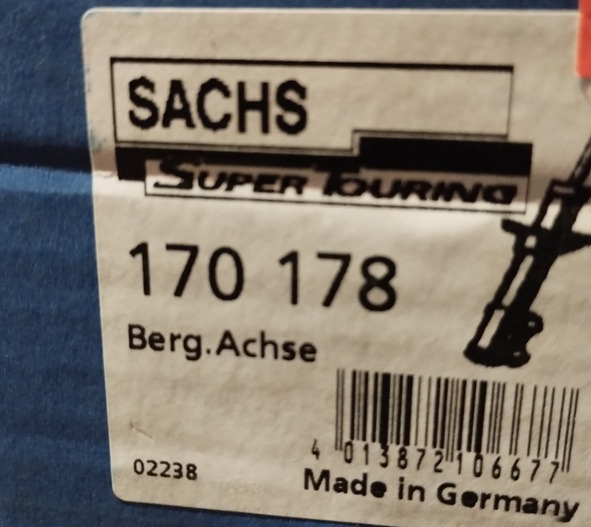 AMORTYZATOR BPW 170178 SACHS - Stoßdämpfer für Anhänger: das Bild 2 AMORTYZATOR BPW 170178 SACHS - Stoßdämpfer für Anhänger: das Bild 2