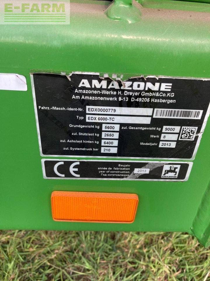 Einzelkornsämaschine Amazone EDX 6000-TC: das Bild 15 Einzelkornsämaschine Amazone EDX 6000-TC: das Bild 15