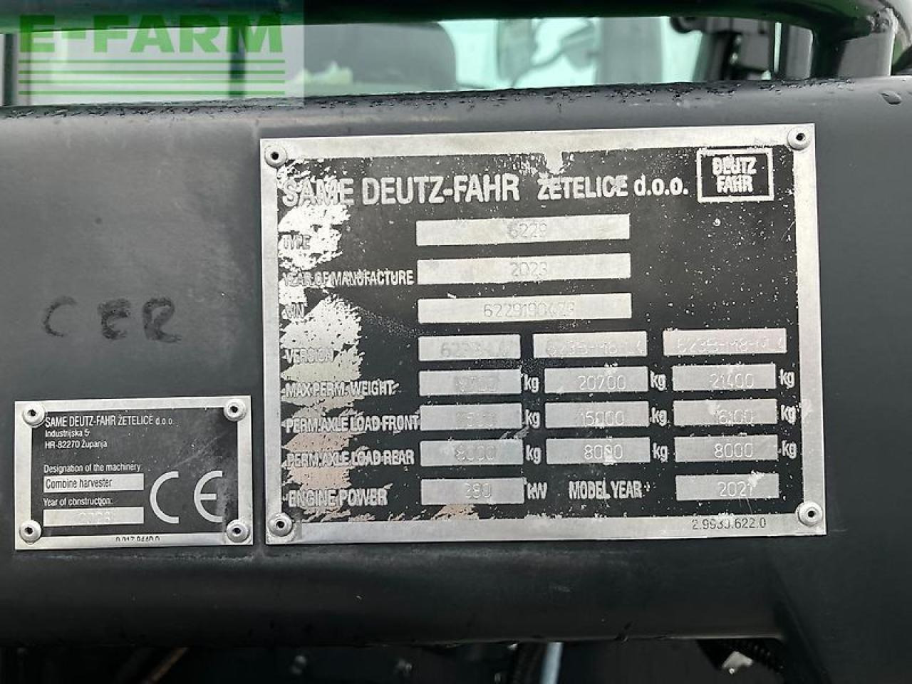 Mähdrescher Deutz-Fahr 9306 c: das Bild 12 Mähdrescher Deutz-Fahr 9306 c: das Bild 12