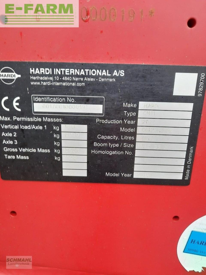 Anhängespritze Hardi comander 7000: das Bild 16