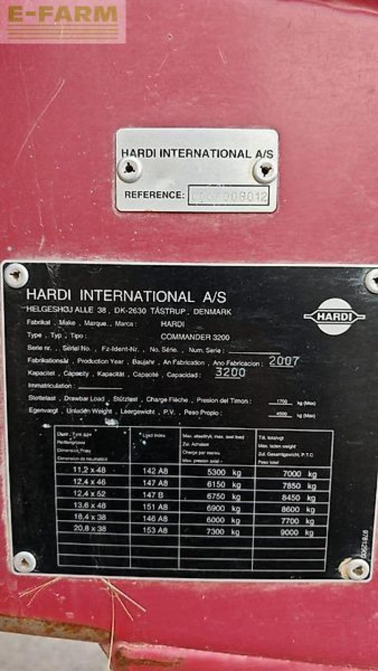 Hardi commander - Anhängespritze: das Bild 2 Hardi commander - Anhängespritze: das Bild 2