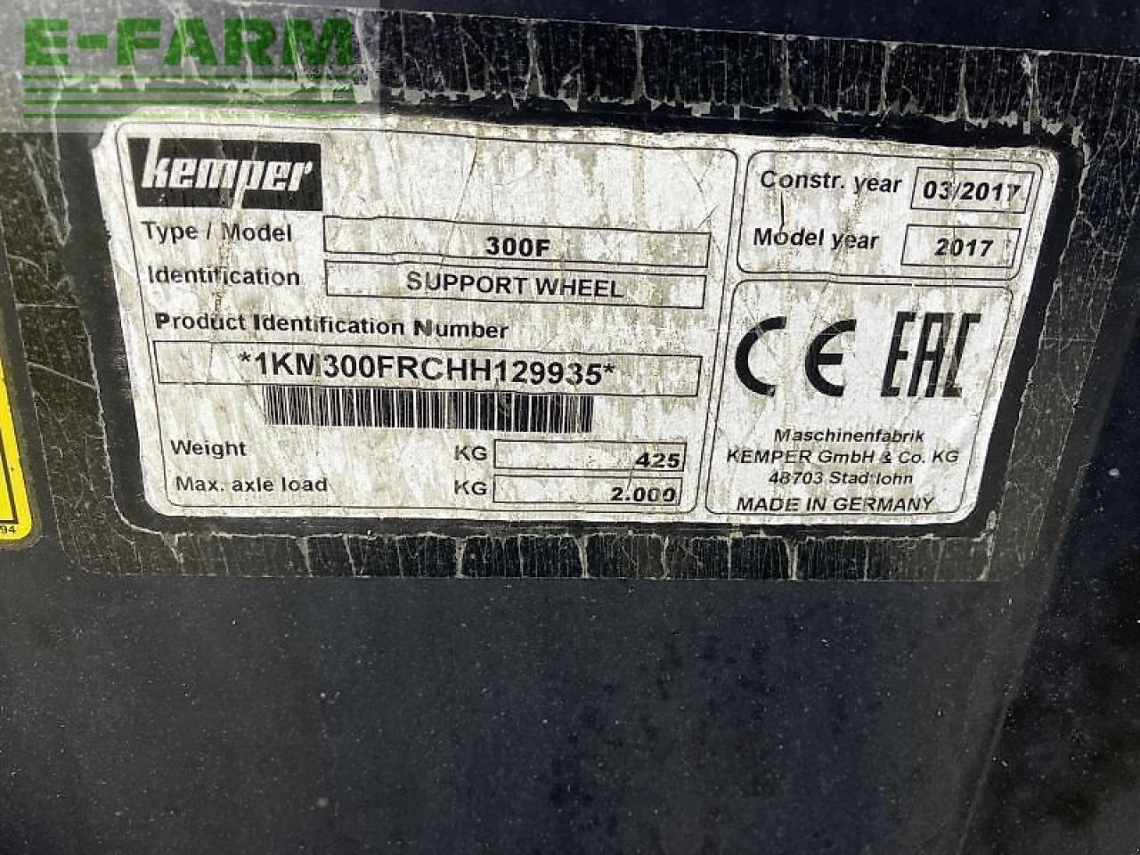 Ernteforsatz für Häcksler Kemper 375 plus: das Bild 27