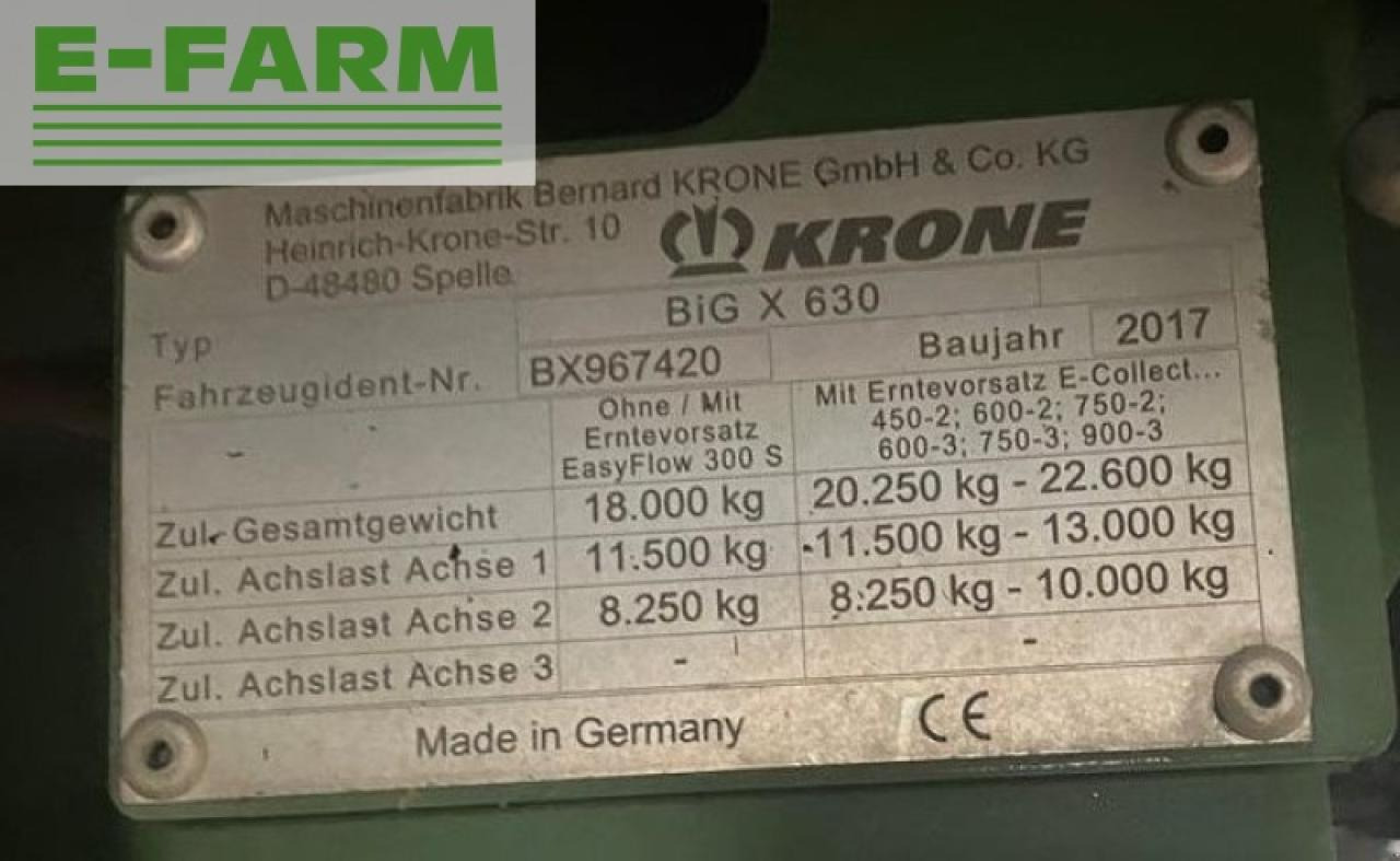 Krone big x 630 - Ernteforsatz für Häcksler: das Bild 4 Krone big x 630 - Ernteforsatz für Häcksler: das Bild 4