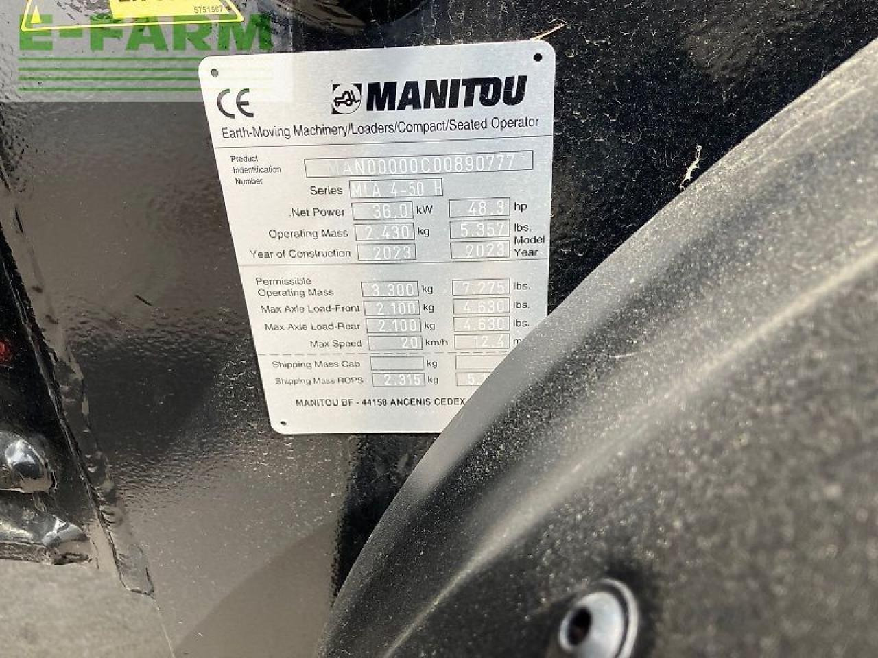 Hoflader Manitou mla 4-50: das Bild 10