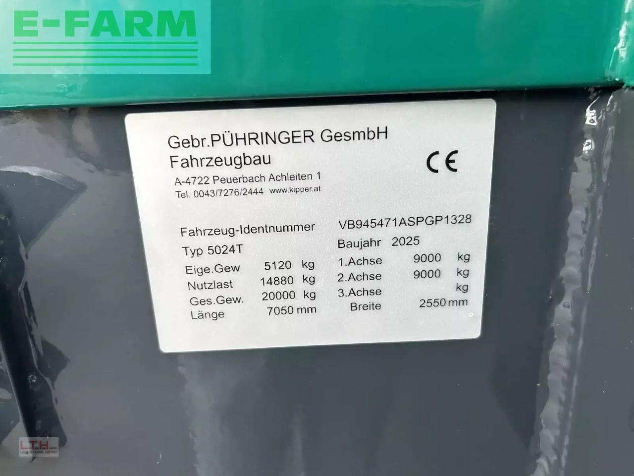 Landwirtschaftlicher Kipper Pühringer pühringer 5024t: das Bild 9