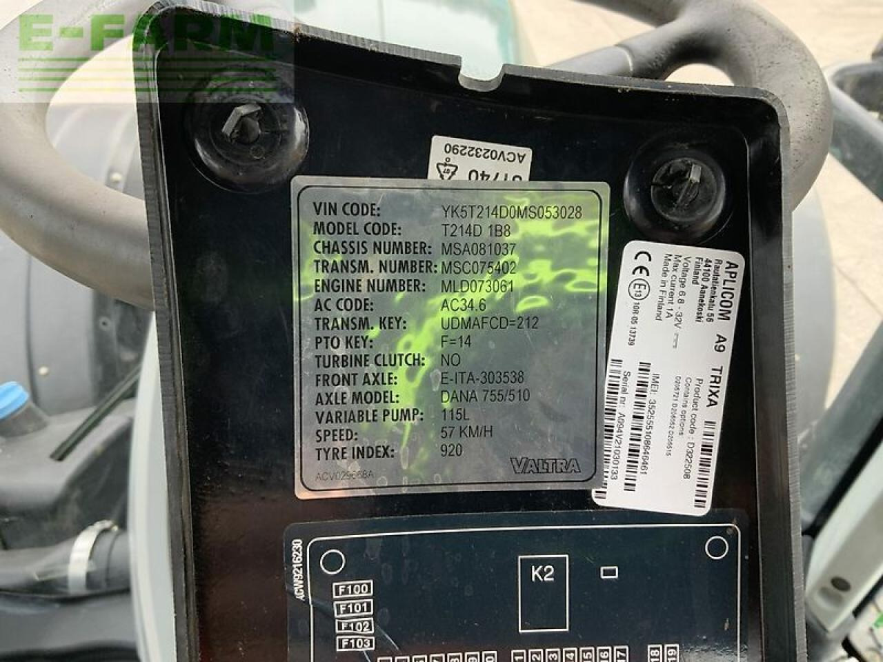 Traktor Valtra t214 direct tractor (st22267) Direct: das Bild 22