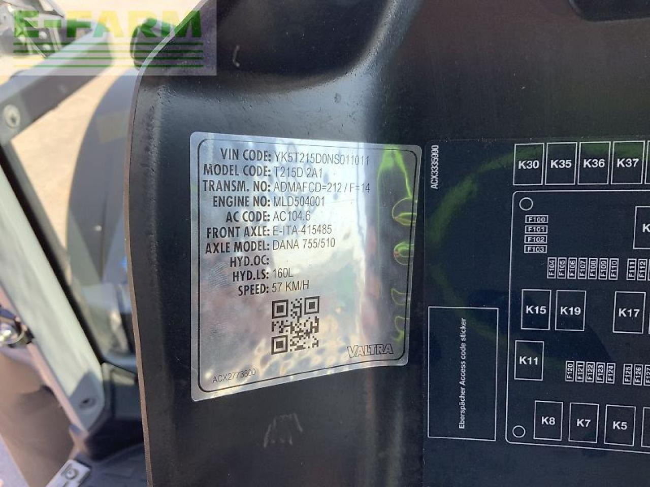 Traktor Valtra t215 direct tractor (st23688) Direct: das Bild 24