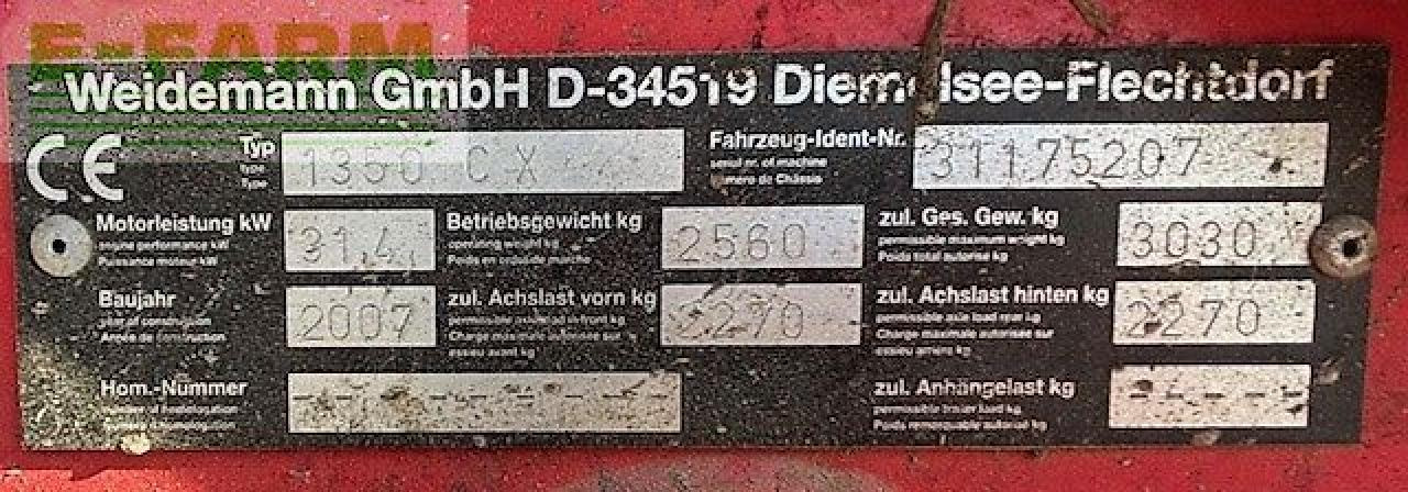 Weidemann 1350 cx45 - Minibagger: das Bild 5 Weidemann 1350 cx45 - Minibagger: das Bild 5