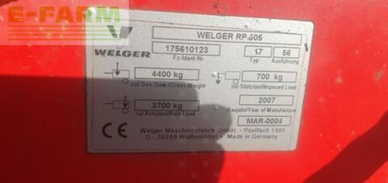 Welger rp 505 - Packenpresse: das Bild 4 Welger rp 505 - Packenpresse: das Bild 4