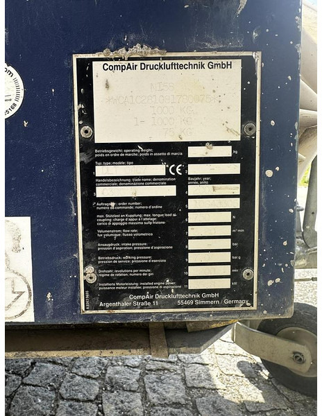 Baumaschine COMP AIR C38G DLT 0407 Kompressor: das Bild 10 Baumaschine COMP AIR C38G DLT 0407 Kompressor: das Bild 10