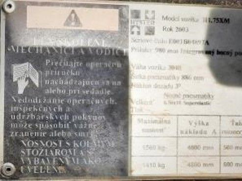 Hyster H1.75XM - Gabelstapler: das Bild 2 Hyster H1.75XM - Gabelstapler: das Bild 2