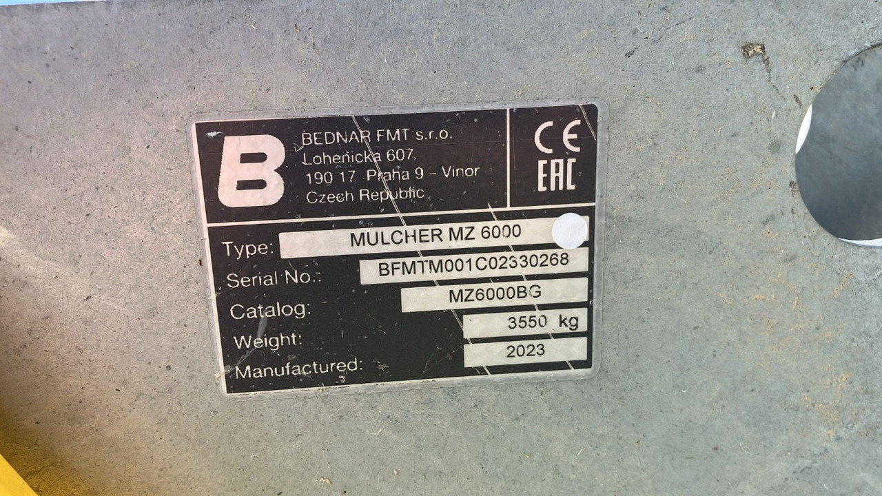 Bednar MZ 6000 - Schlegelmäher: das Bild 1 Bednar MZ 6000 - Schlegelmäher: das Bild 1