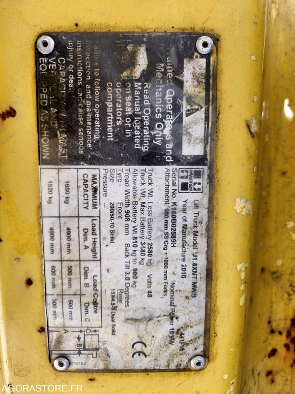 Chariot Hyster J1.8XNT - Baugeräte: das Bild 4 Chariot Hyster J1.8XNT - Baugeräte: das Bild 4