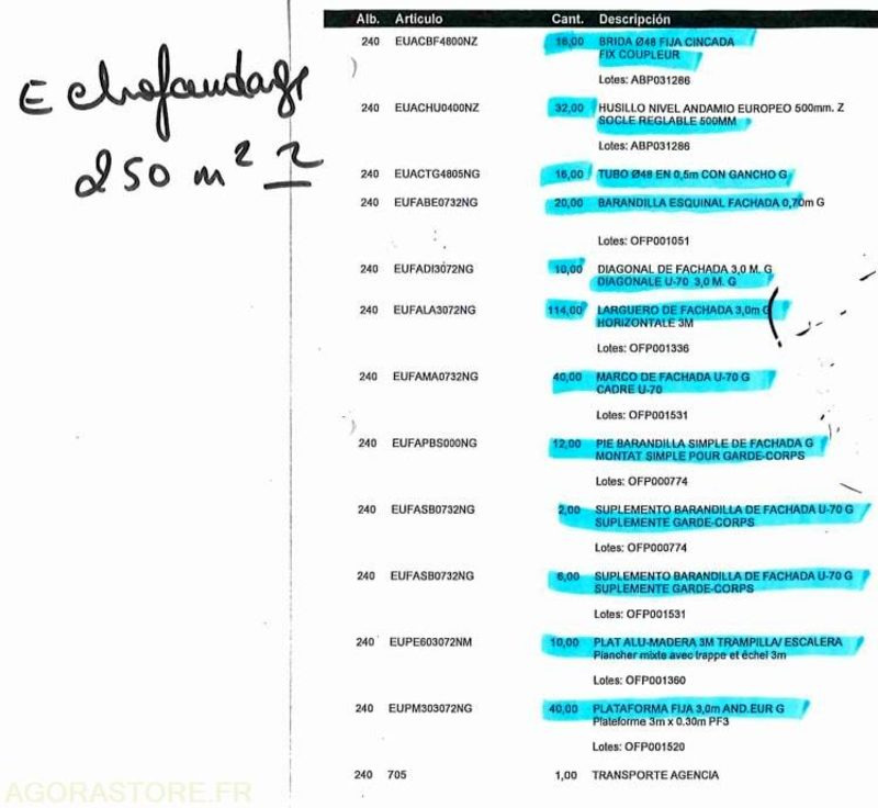 Echafaudage - Werkzeug/ Gerät: das Bild 3 Echafaudage - Werkzeug/ Gerät: das Bild 3