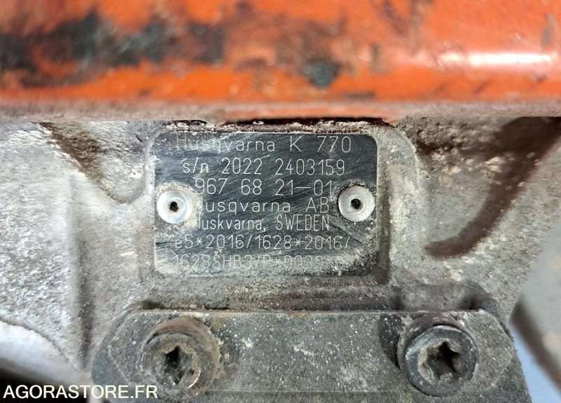 LOT DE 5 DECOUPEUSES THERMIQUES HUSQVARNA K 770 SANS RESERVOIR A EAU - Baugeräte: das Bild 3 LOT DE 5 DECOUPEUSES THERMIQUES HUSQVARNA K 770 SANS RESERVOIR A EAU - Baugeräte: das Bild 3