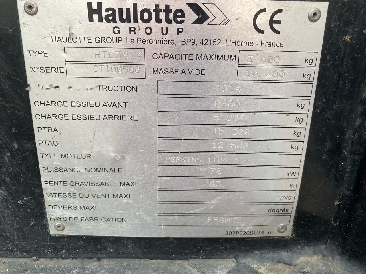 Haulotte HTL 3614 - Teleskoplader: das Bild 2 Haulotte HTL 3614 - Teleskoplader: das Bild 2