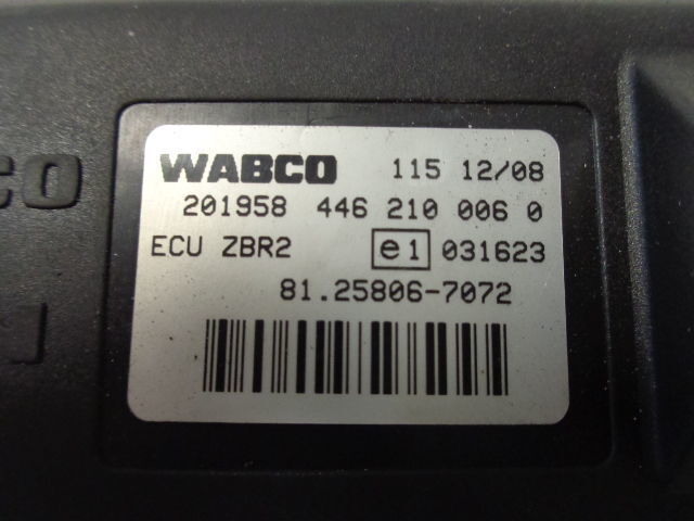 MAN ECU ZBR2 81258067072 WABCO - Steuergerät für LKW: das Bild 3 MAN ECU ZBR2 81258067072 WABCO - Steuergerät für LKW: das Bild 3