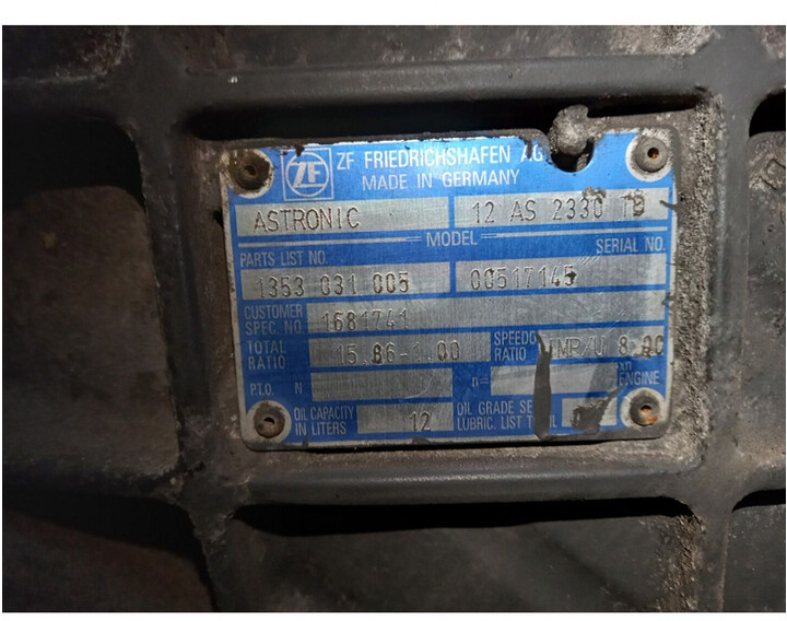 ZF 12AS2330TD - Getriebe für LKW: das Bild 5 ZF 12AS2330TD - Getriebe für LKW: das Bild 5