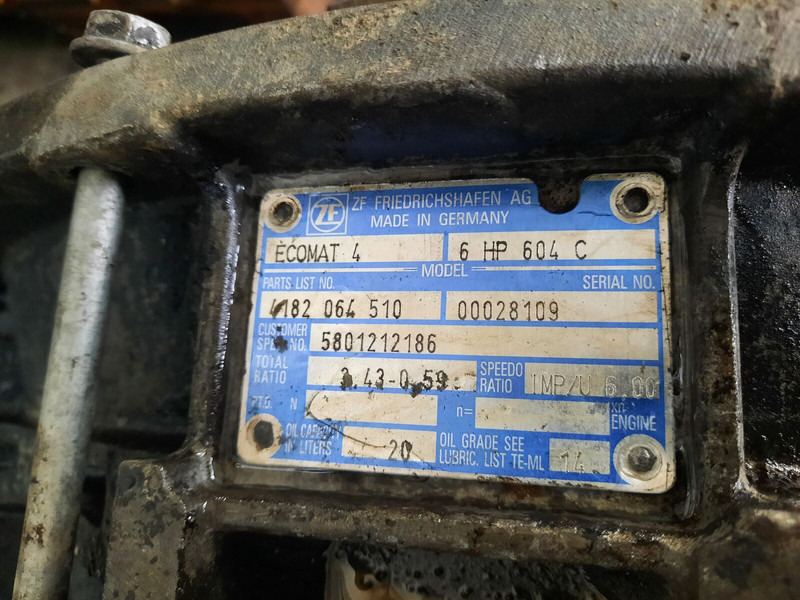 Iveco ZF 6HP604C Cursor 8. 6HP594C - Getriebe: das Bild 5 Iveco ZF 6HP604C Cursor 8. 6HP594C - Getriebe: das Bild 5