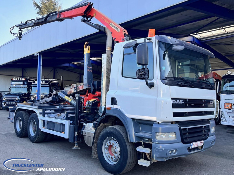 DAF CF 85.410 6x4 Bladgeveerd, Palfinger PK16001, Pallift - Abrollkipper, Autokran: das Bild 1 DAF CF 85.410 6x4 Bladgeveerd, Palfinger PK16001, Pallift - Abrollkipper, Autokran: das Bild 1